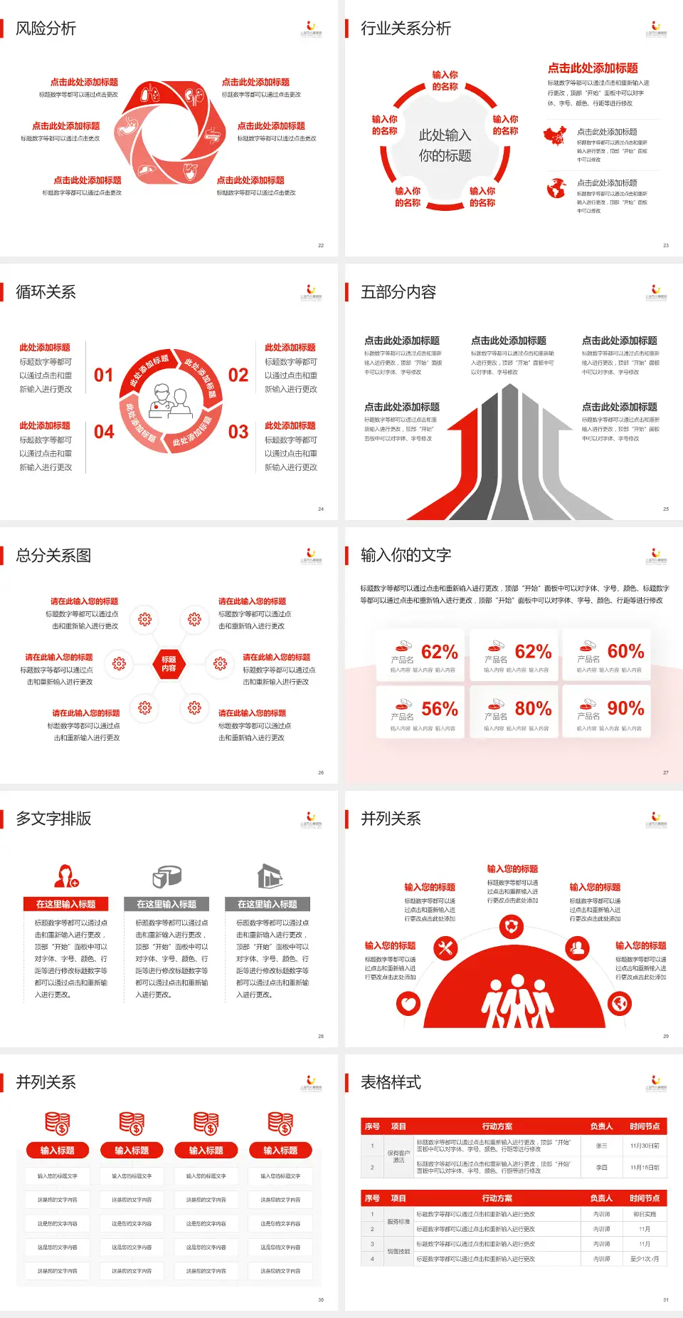 上海市儿童医院科室介绍与推广PPT模板4:3格式幻灯片预览图4