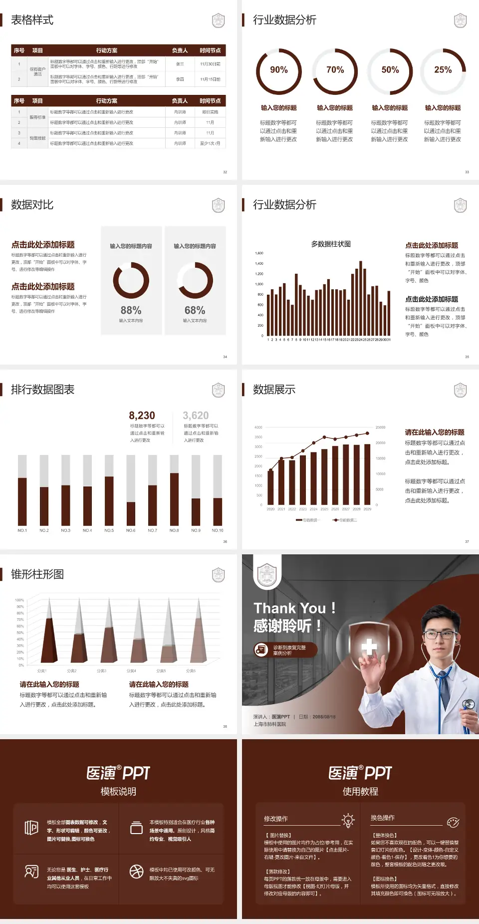 上海市肺科医院医疗知识普及PPT模板4:3格式幻灯片预览图5
