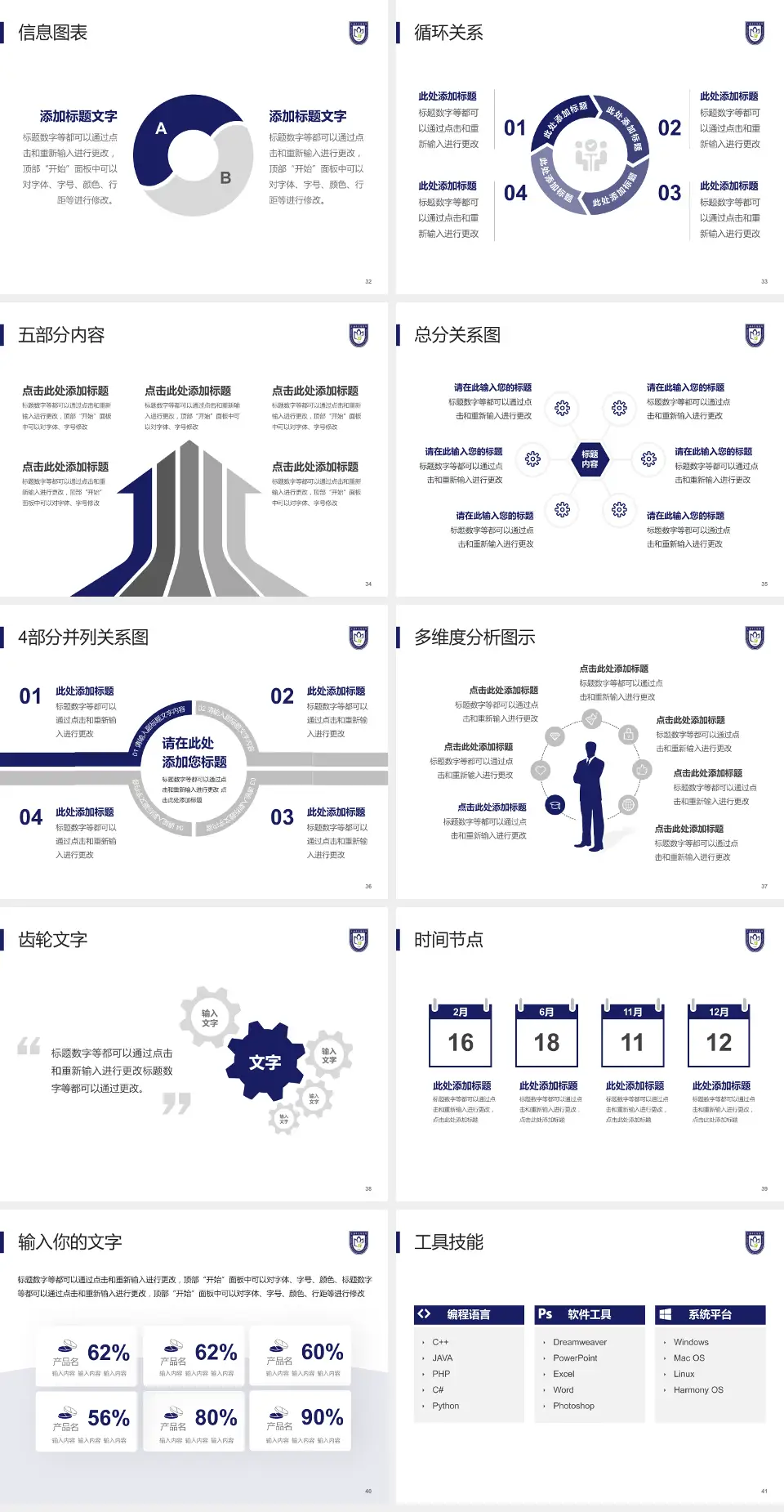 上海市口腔医院护理专业职业生涯规划PPT模板4:3格式幻灯片预览图5