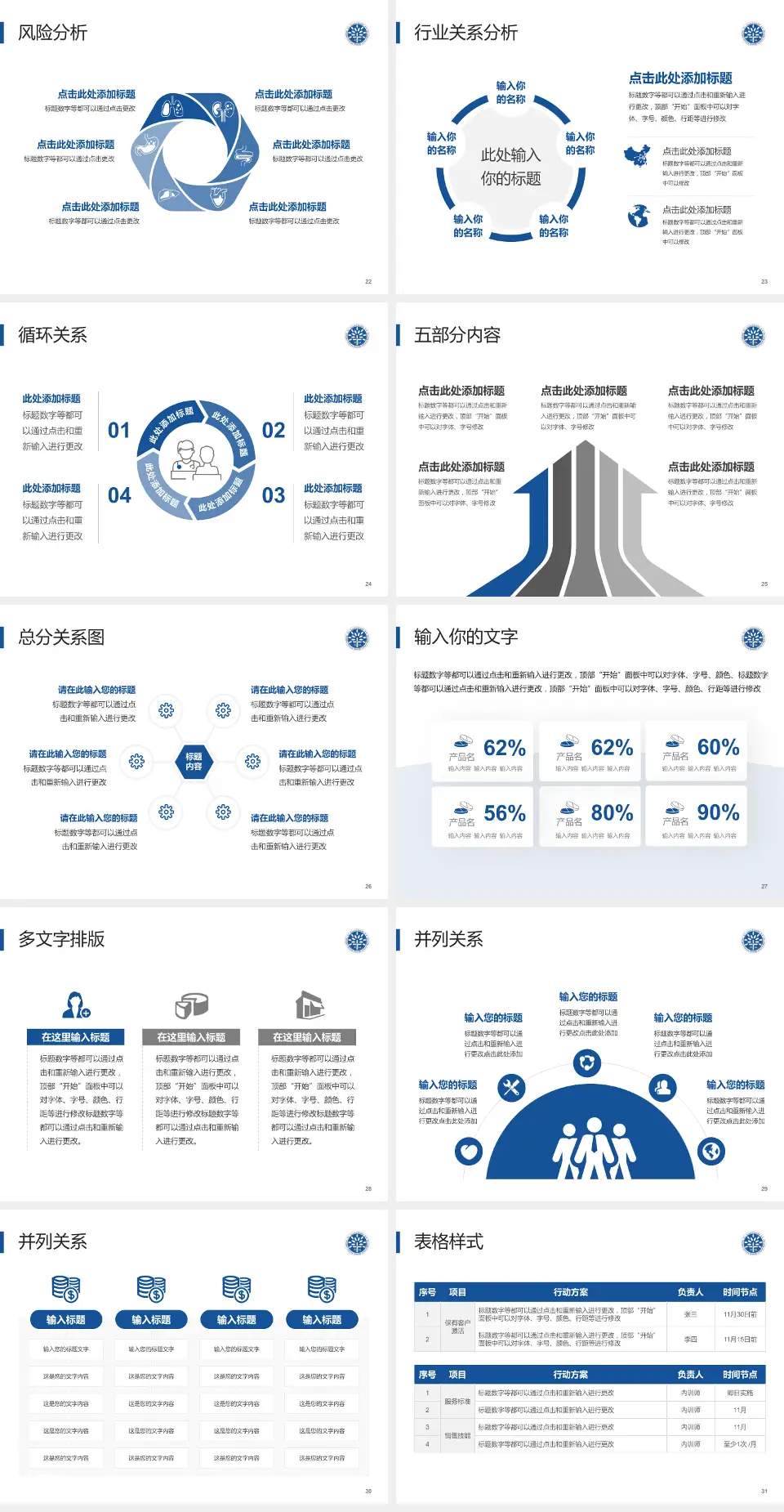 上海市同仁医院科室介绍与推广PPT模板4:3格式幻灯片预览图4