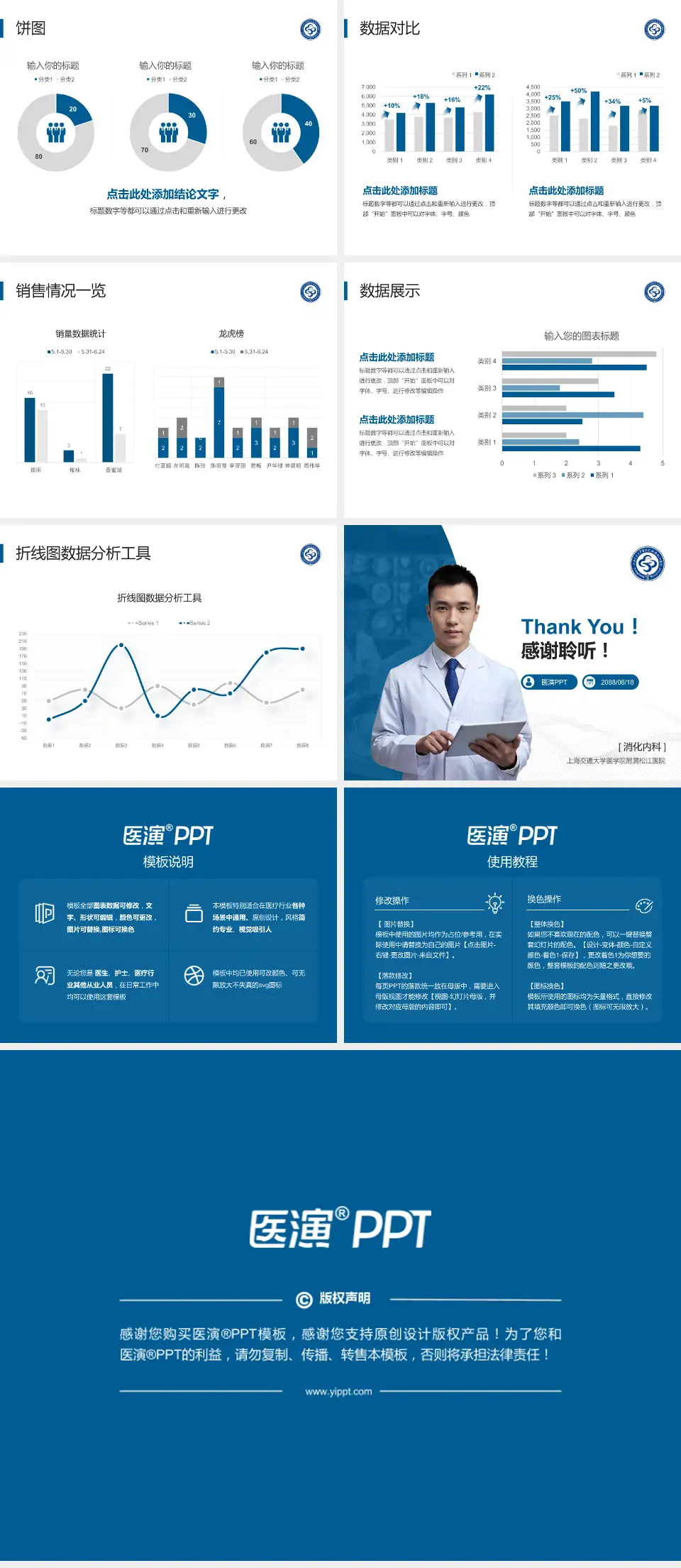 上海交通大学医学院附属松江医院病例分享与讨论PPT模板4:3格式幻灯片预览图4