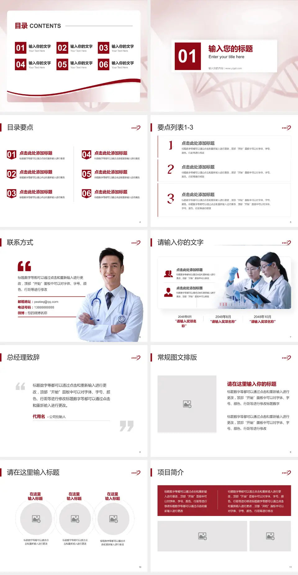 上海中医药大学附属岳阳中西医结合医院项目申请与汇报PPT模板4:3格式幻灯片预览图2