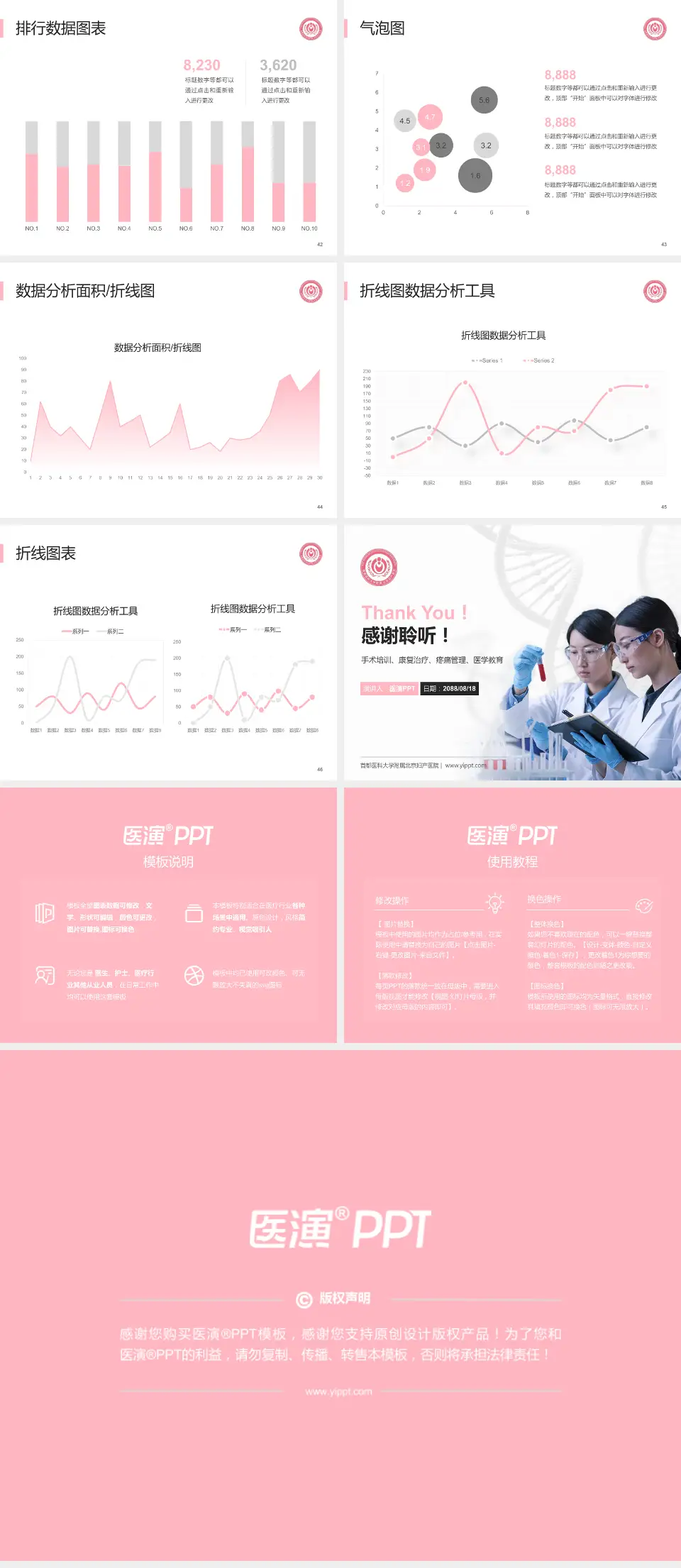 首都医科大学附属北京妇产医院科研成果展示PPT模板4:3格式幻灯片预览图6