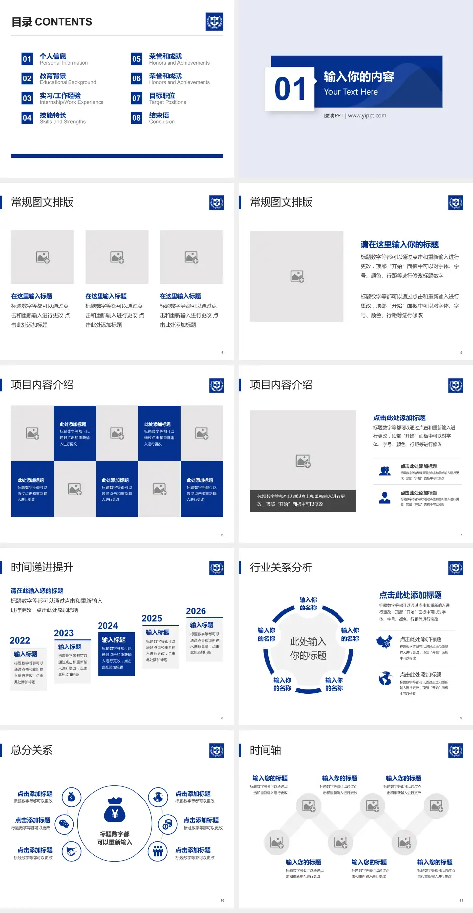 北京大学国际医院财务与预算报告PPT模板4:3格式幻灯片预览图2