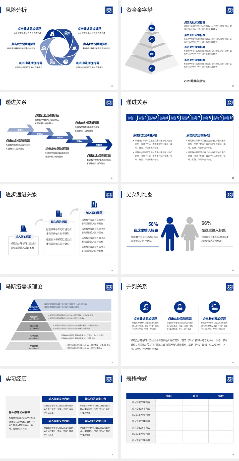 北京大学国际医院项目申请与汇报PPT模板4:3格式幻灯片预览图4