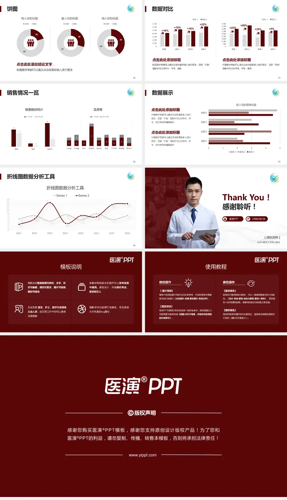 北京中医药大学房山医院病例分享与讨论PPT模板16:9格式幻灯片预览图4