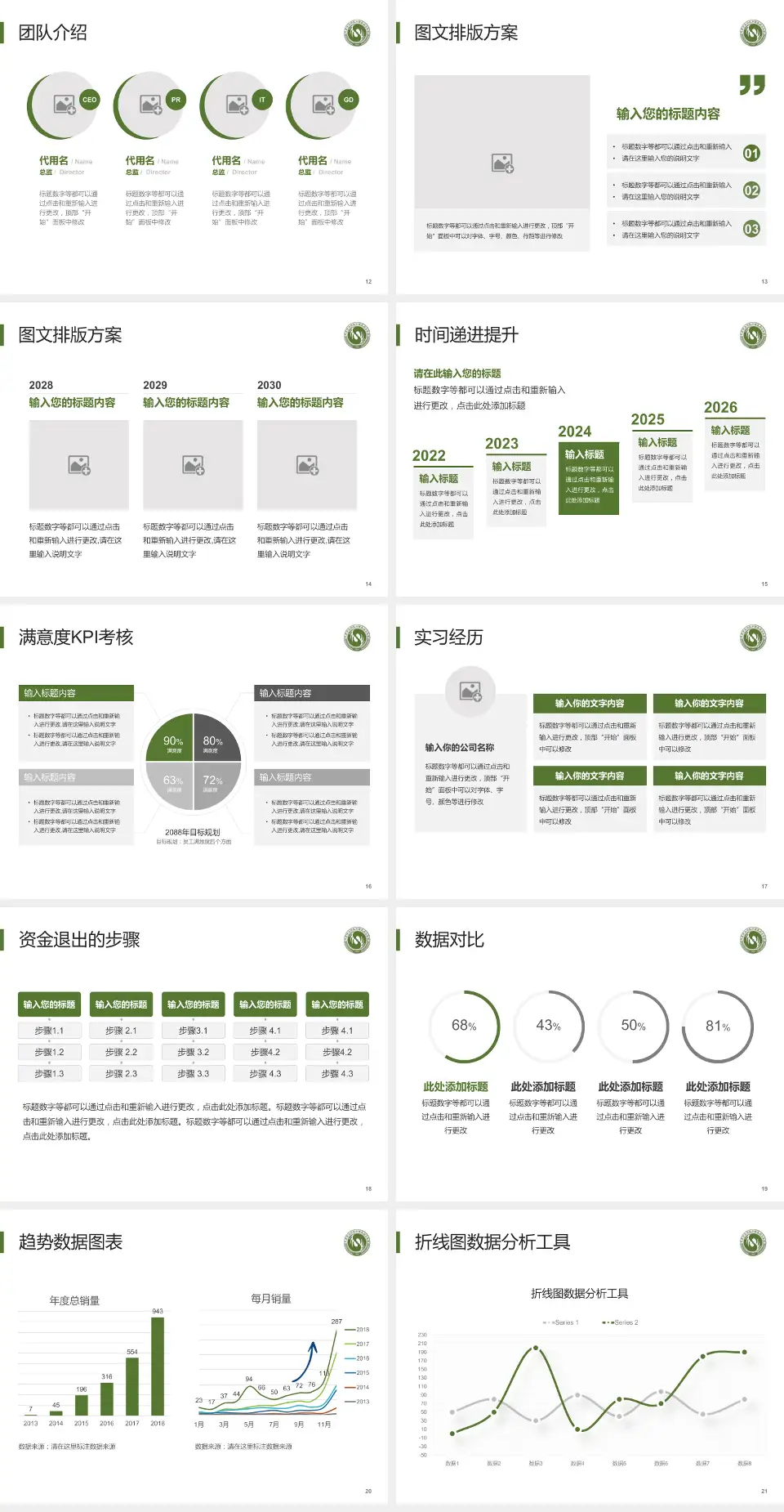 北京市大兴区中西医结合医院培训与教育PPT模板4:3格式幻灯片预览图3