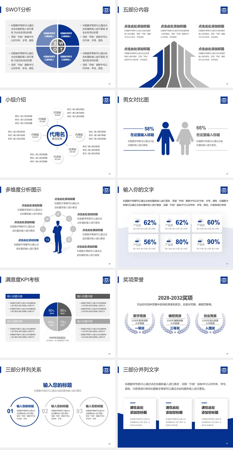 北京大学国际医院医疗行业比赛专用PPT模板4:3格式幻灯片预览图5