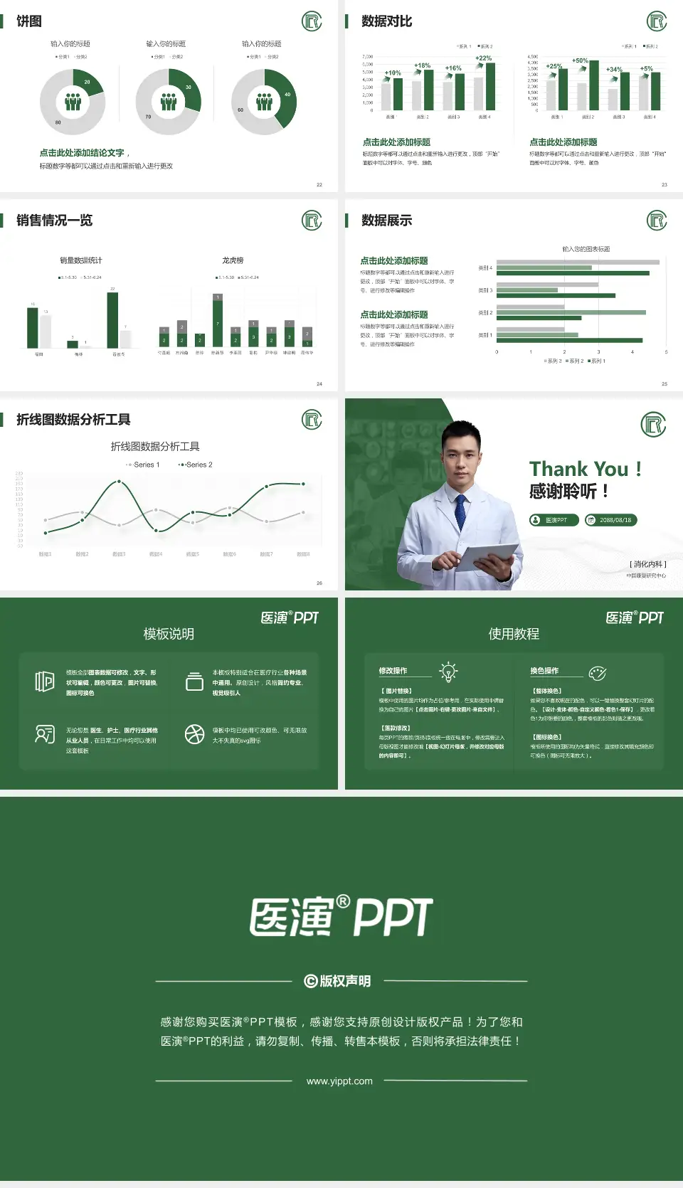中国康复研究中心病例分享与讨论PPT模板16:9格式幻灯片预览图4
