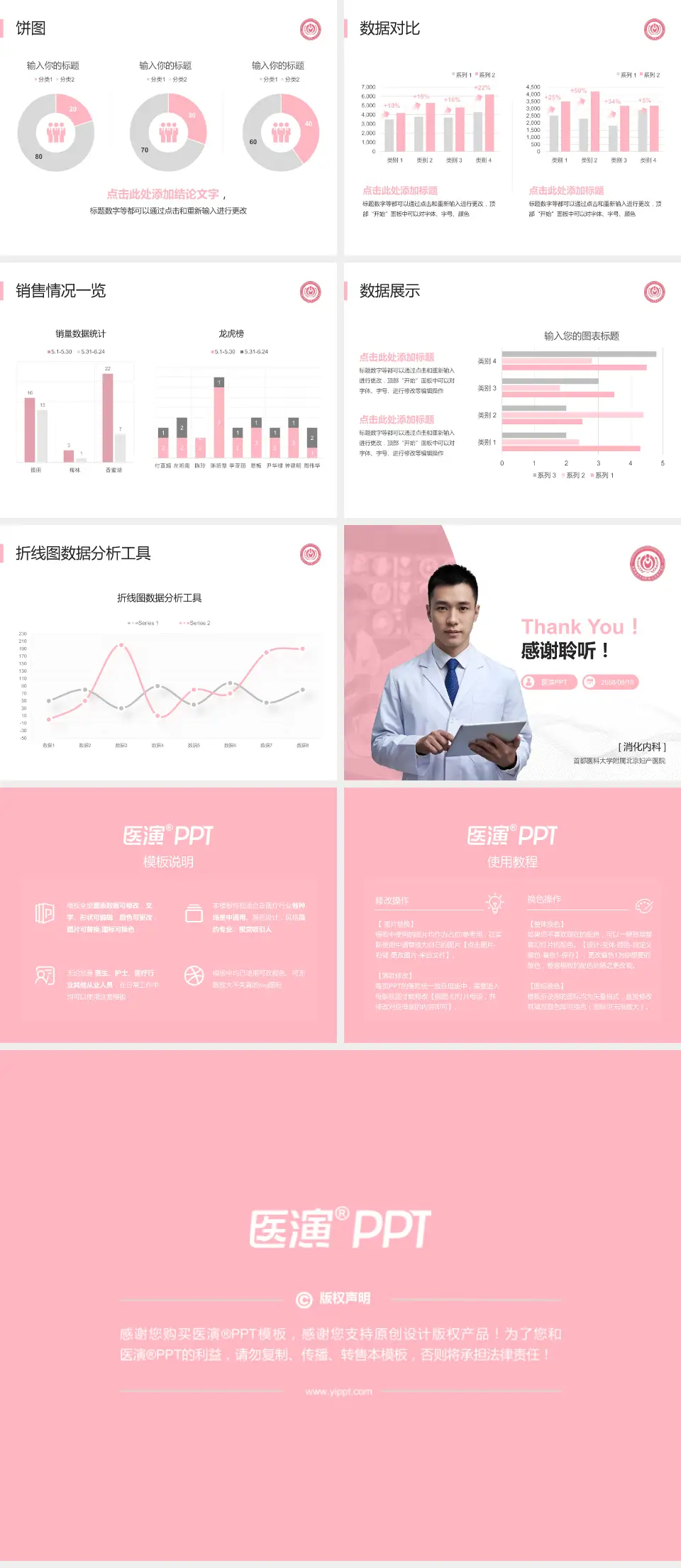 首都医科大学附属北京妇产医院病例分享与讨论PPT模板4:3格式幻灯片预览图4