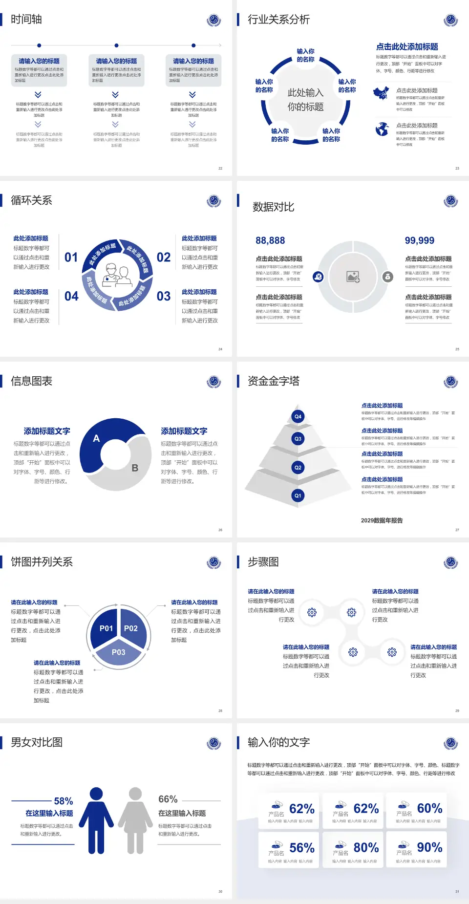 北京大学第六医院医院管理报告PPT模板4:3格式幻灯片预览图4
