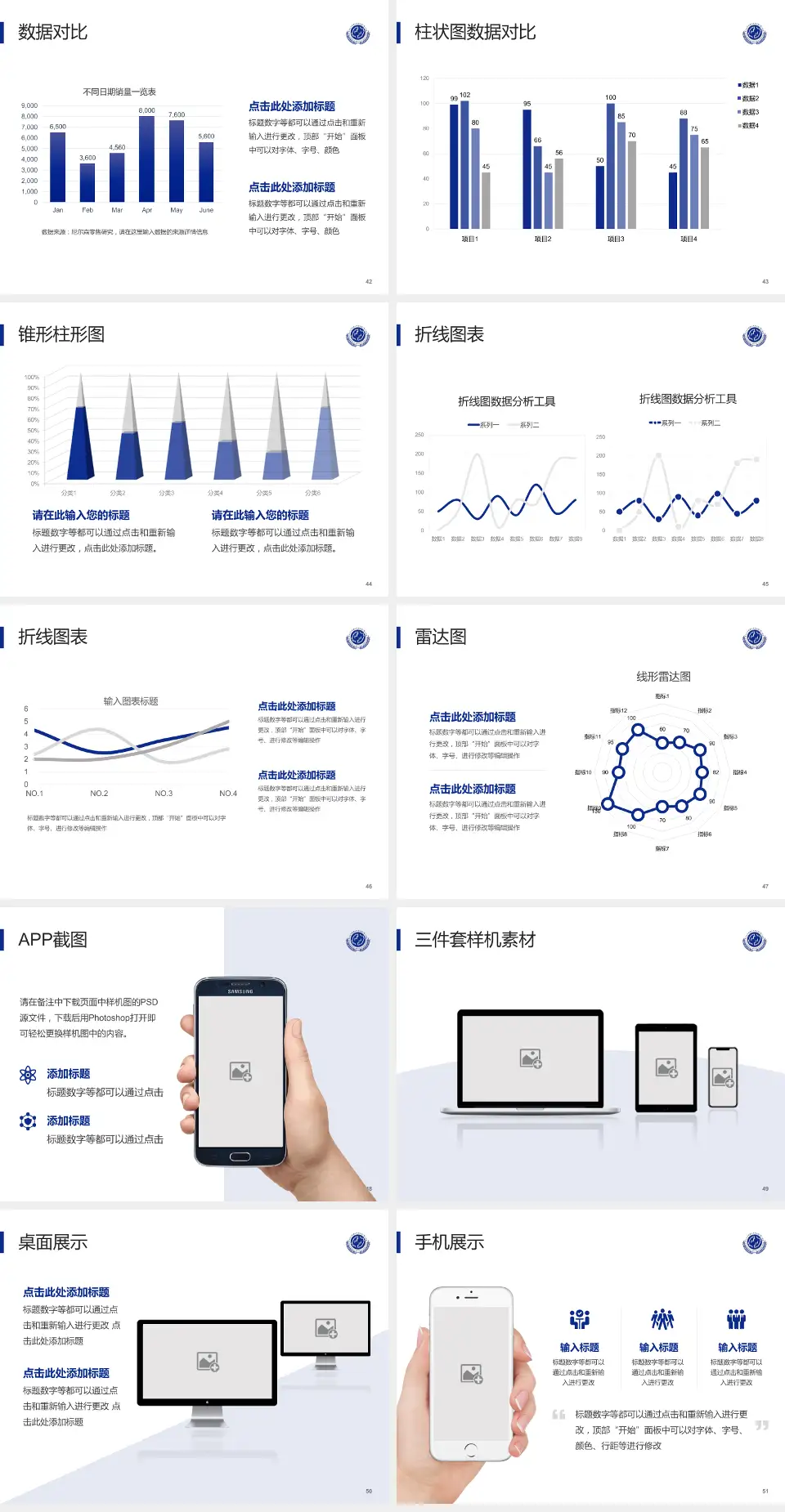 北京大学第六医院医院管理报告PPT模板4:3格式幻灯片预览图6