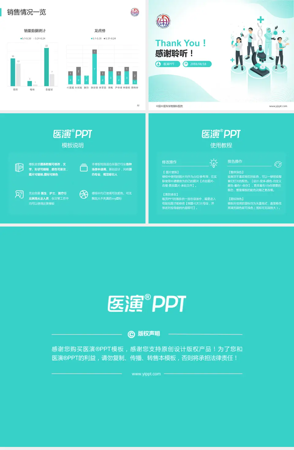 中国中医科学院眼科医院品管圈PDCA演示专用PPT模板4:3格式幻灯片预览图7
