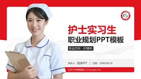 北京大学首钢医院护理专业职业生涯规划PPT模板