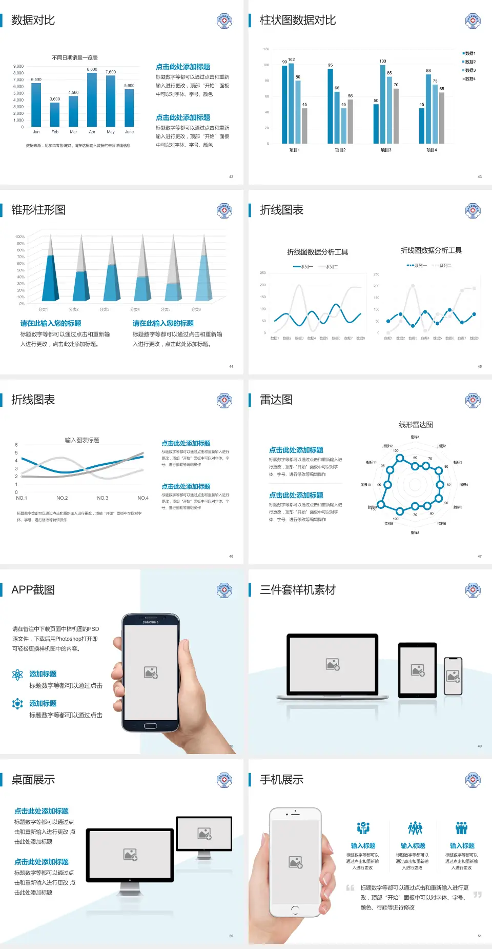 中日友好医院医院管理报告PPT模板4:3格式幻灯片预览图6