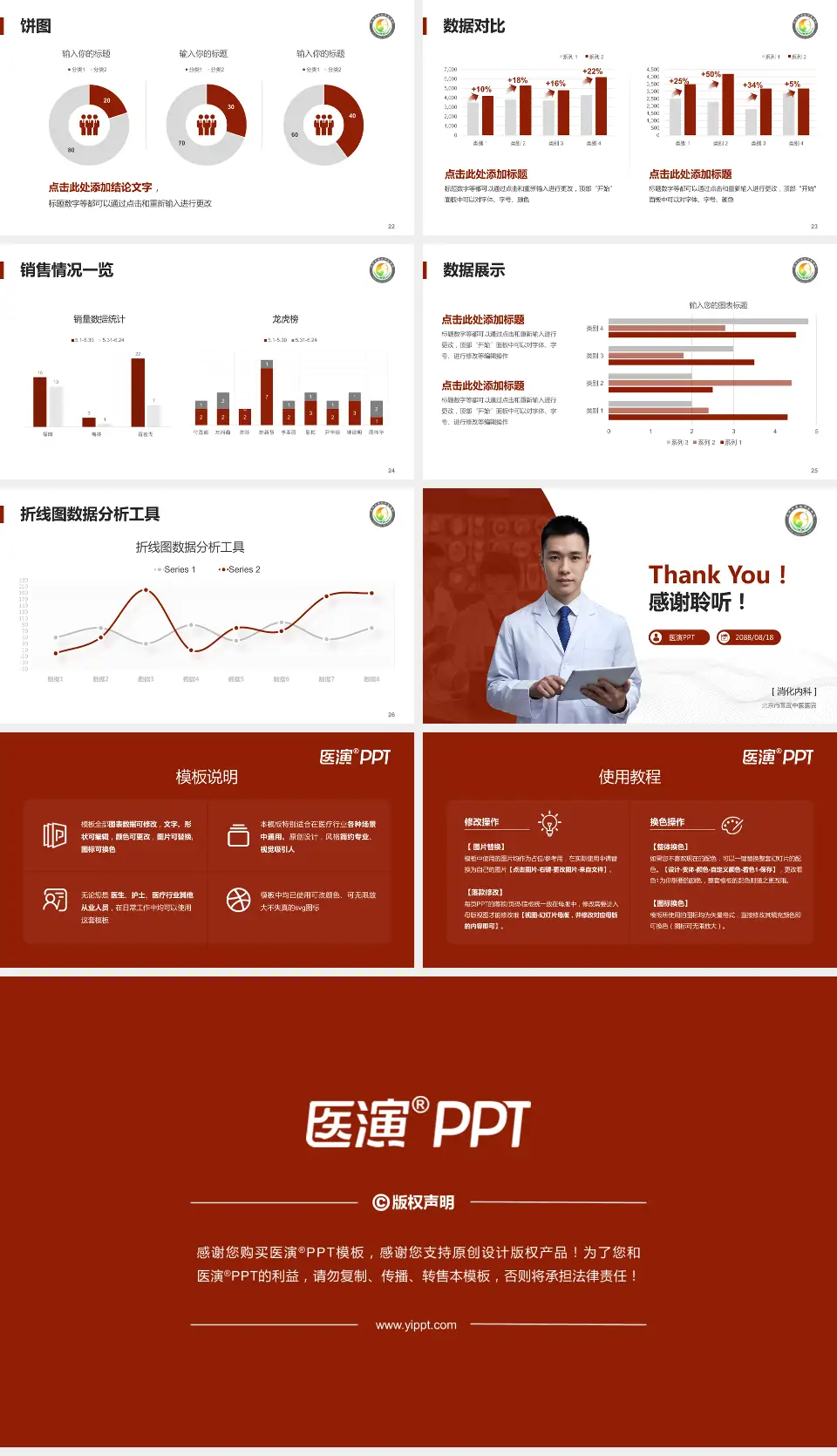 北京市宣武中医医院病例分享与讨论PPT模板16:9格式幻灯片预览图4
