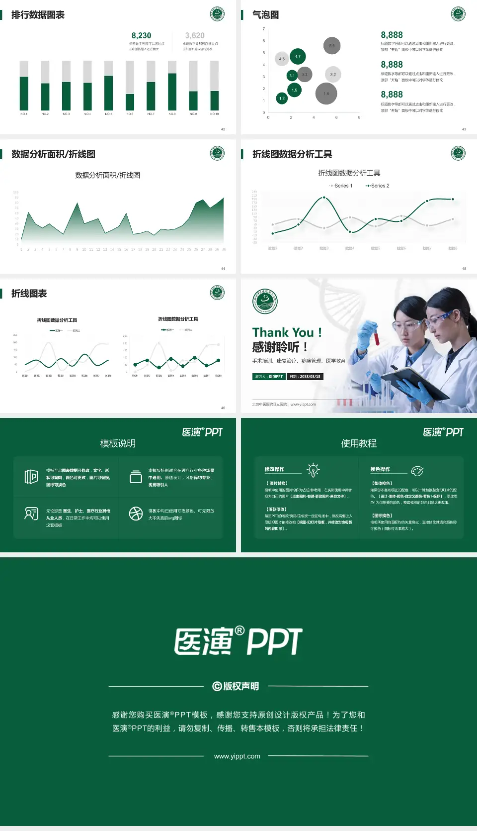 北京中医医院顺义医院科研成果展示PPT模板16:9格式幻灯片预览图6