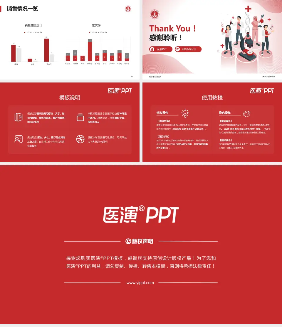 北京市海淀医院品管圈PDCA演示专用PPT模板16:9格式幻灯片预览图7