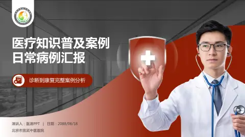 北京市宣武中医医院医疗知识普及PPT模板