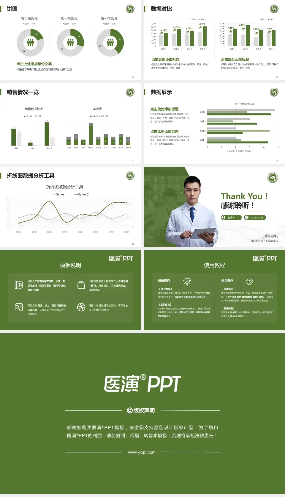 北京市大兴区中西医结合医院病例分享与讨论PPT模板16:9格式幻灯片预览图4