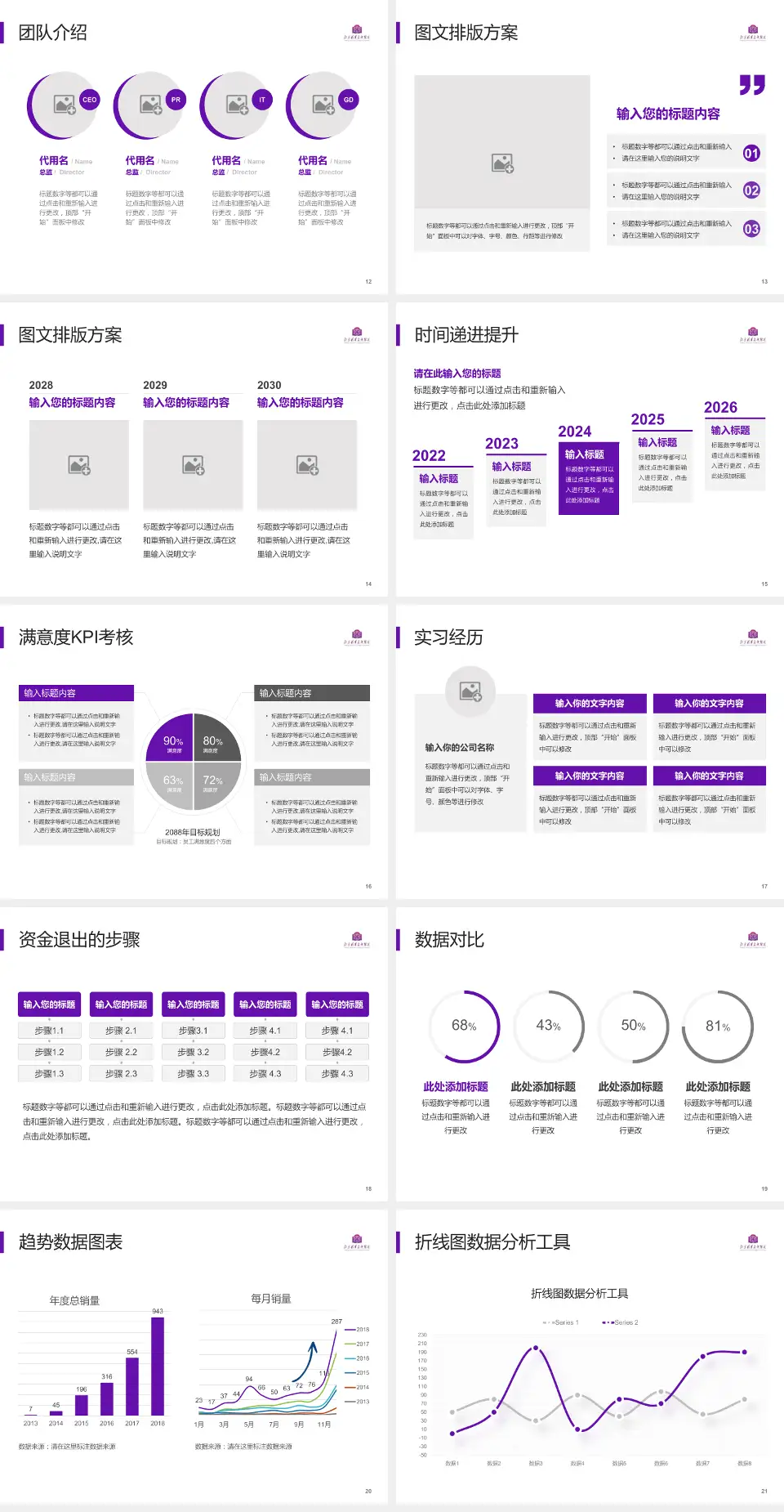 北京清华长庚医院培训与教育PPT模板4:3格式幻灯片预览图3
