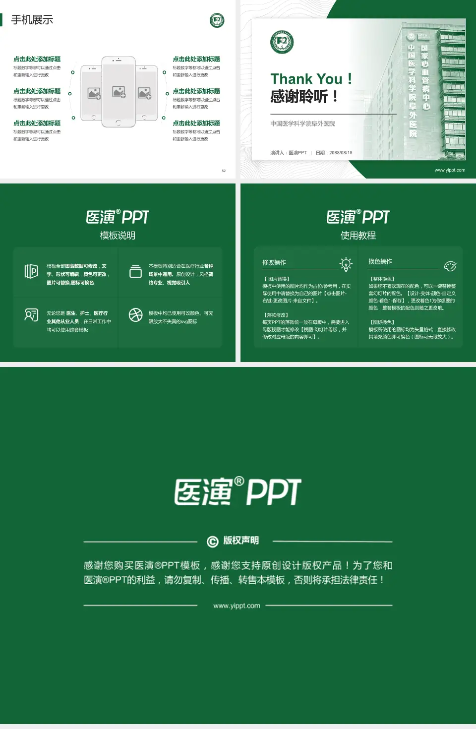 中国医学科学院阜外医院医院管理报告PPT模板4:3格式幻灯片预览图7