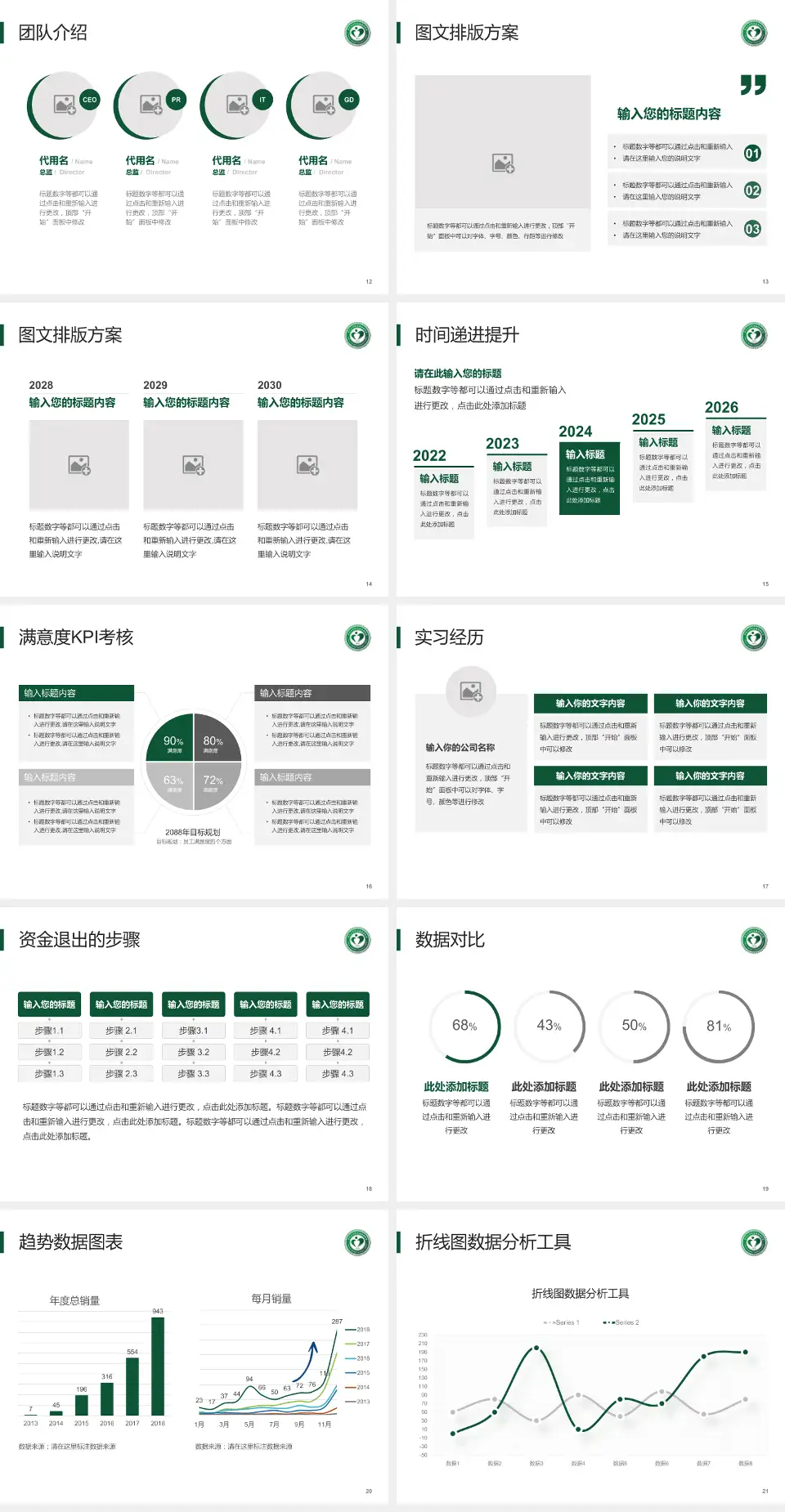 北京市垂杨柳医院培训与教育PPT模板4:3格式幻灯片预览图3