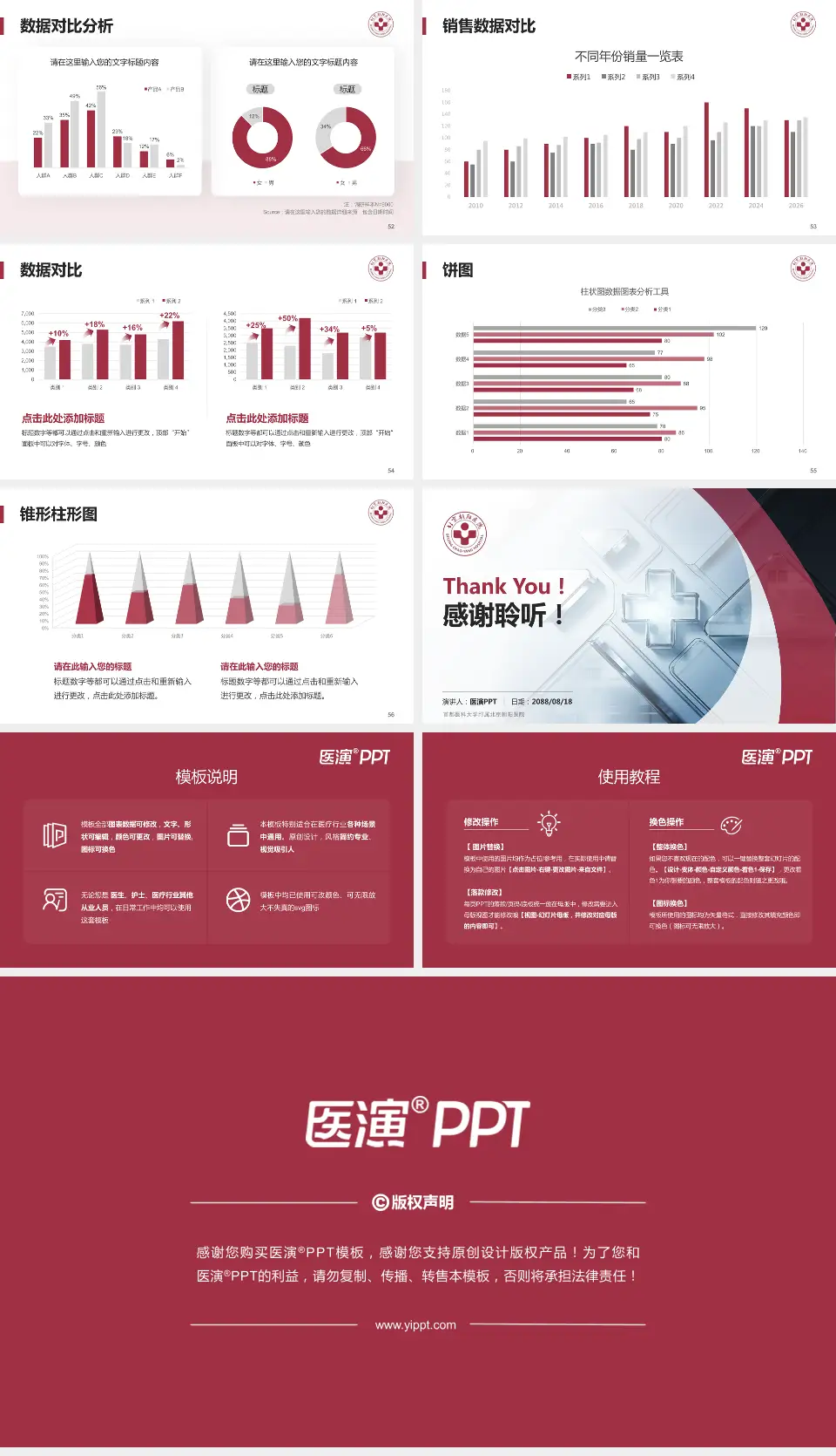 首都医科大学附属北京朝阳医院医疗行业比赛专用PPT模板16:9格式幻灯片预览图7