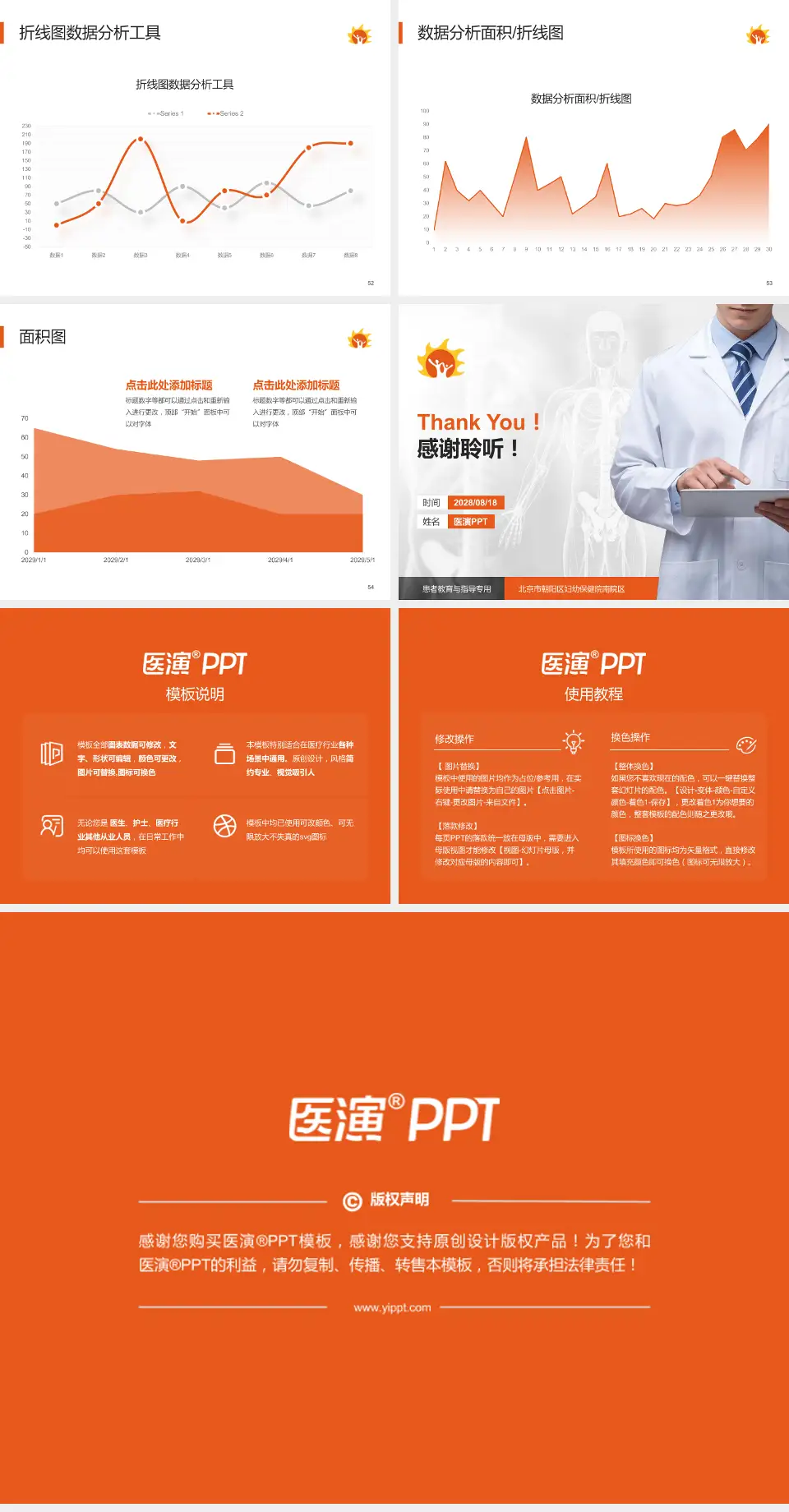 北京市朝阳区妇幼保健院南院区患者教育与指导PPT模板4:3格式幻灯片预览图7