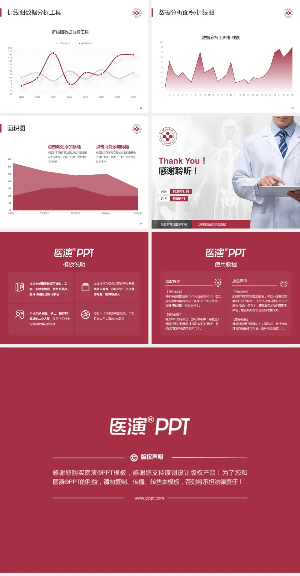 北京朝阳医院京西院区患者教育与指导PPT模板4:3格式幻灯片预览图7