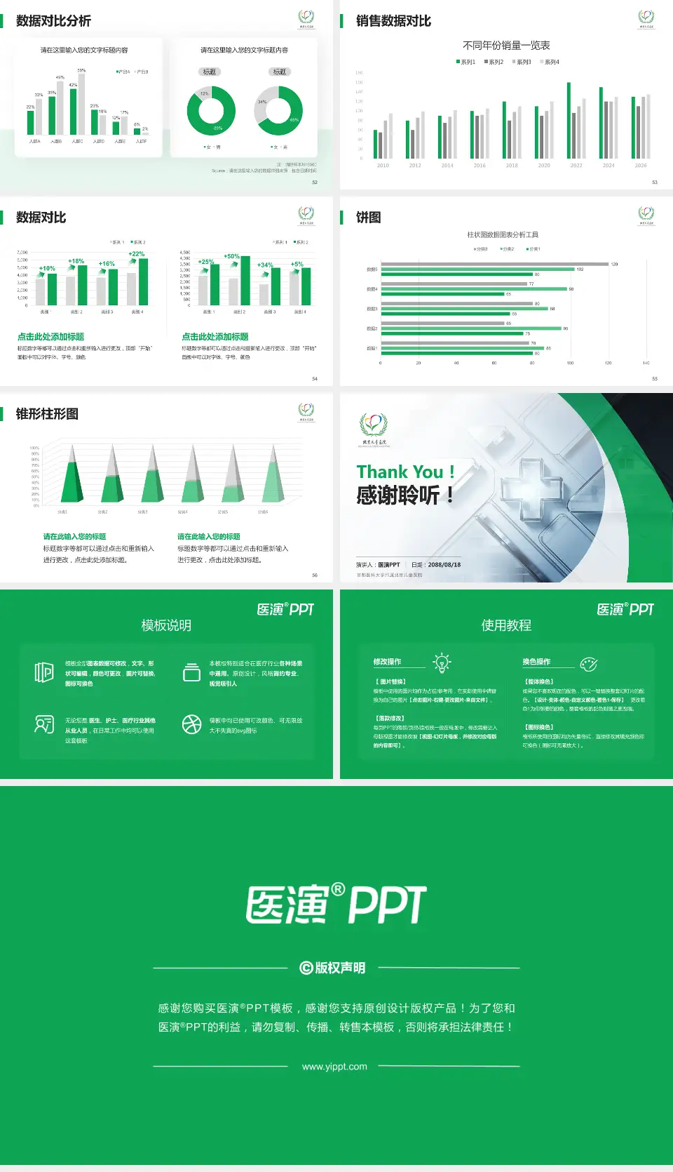 首都医科大学附属北京儿童医院医疗行业比赛专用PPT模板16:9格式幻灯片预览图7