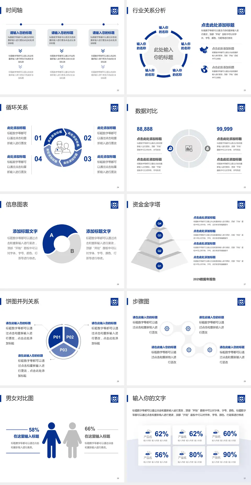 北京大学国际医院医院管理报告PPT模板4:3格式幻灯片预览图4