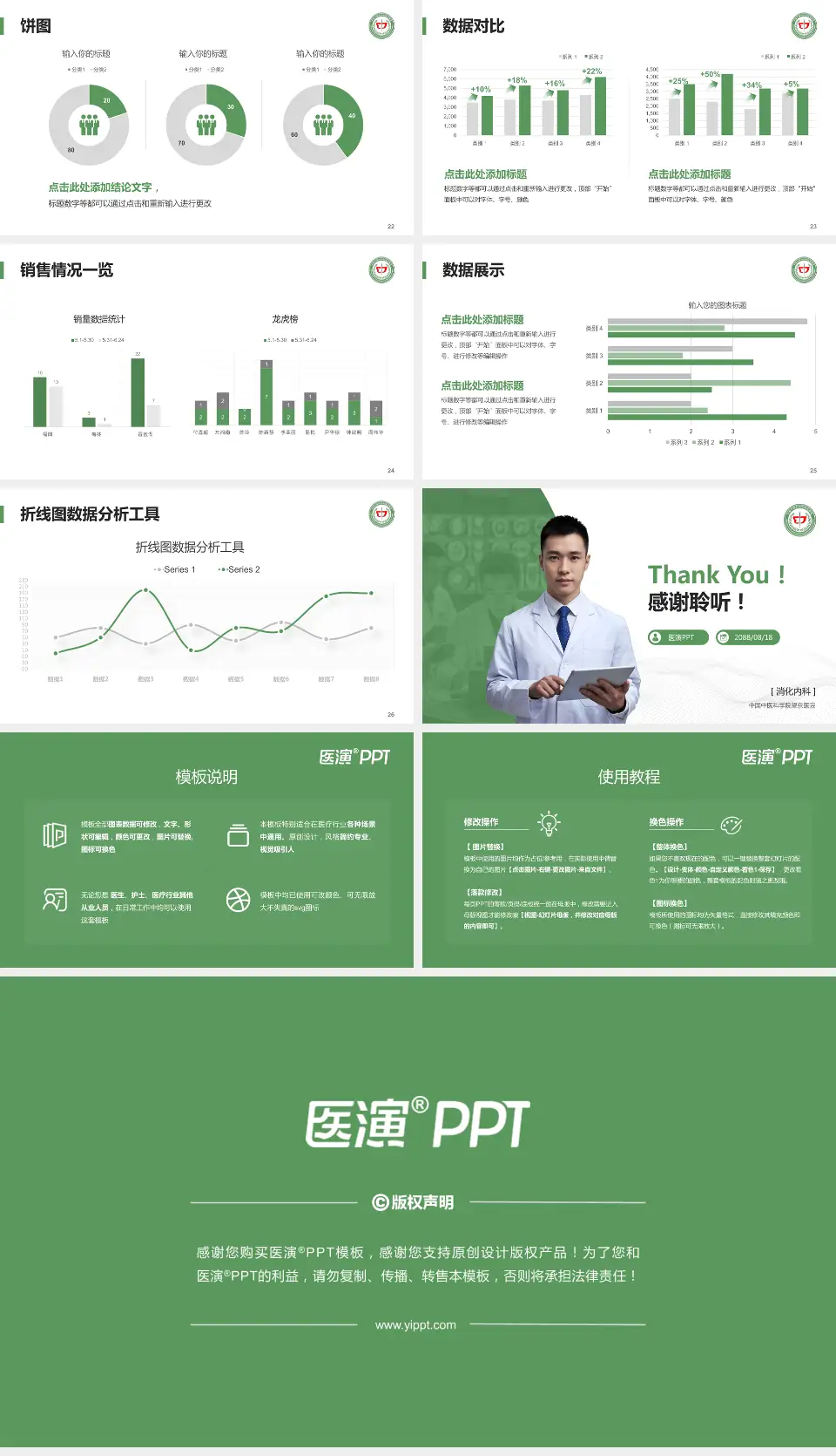 中国中医科学院望京医院病例分享与讨论PPT模板16:9格式幻灯片预览图4