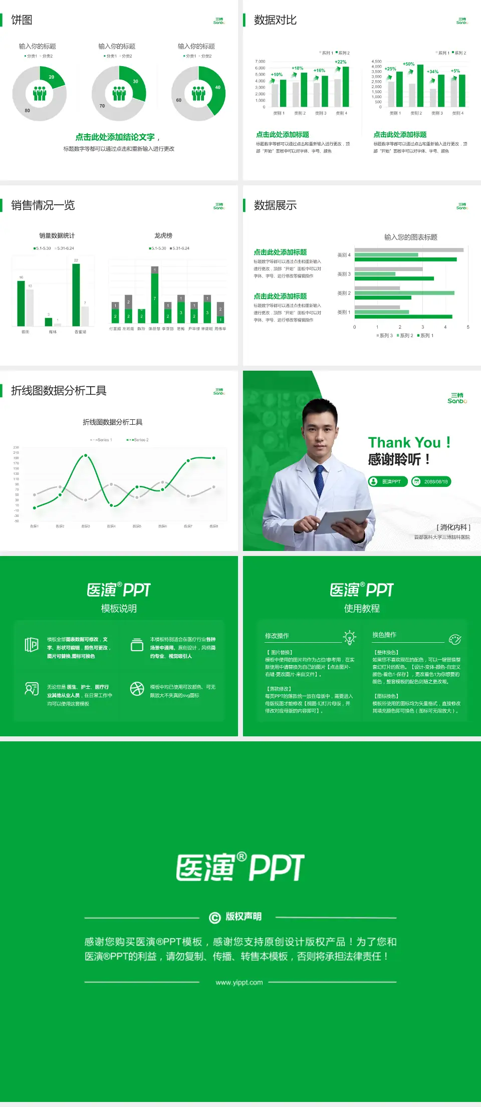 首都医科大学三博脑科医院病例分享与讨论PPT模板4:3格式幻灯片预览图4