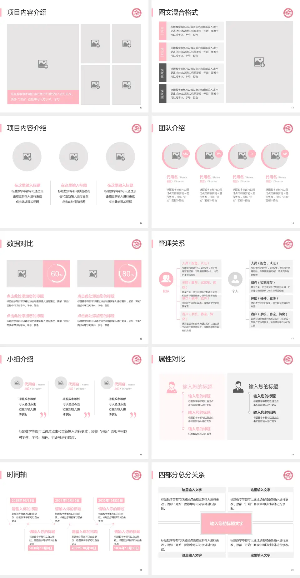 首都医科大学附属北京妇产医院科室介绍与推广PPT模板4:3格式幻灯片预览图3