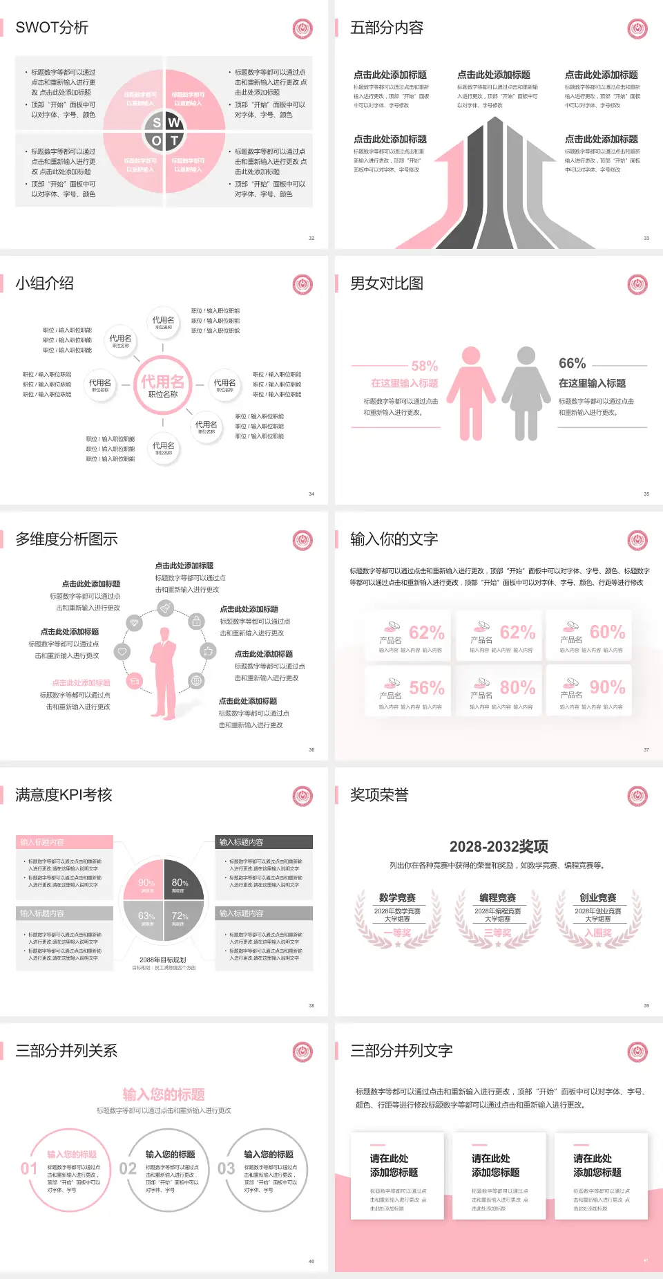 首都医科大学附属北京妇产医院医疗行业比赛专用PPT模板4:3格式幻灯片预览图5