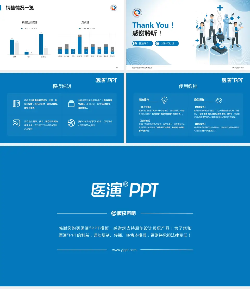 北京中医药大学第三附属医院品管圈PDCA演示专用PPT模板16:9格式幻灯片预览图7