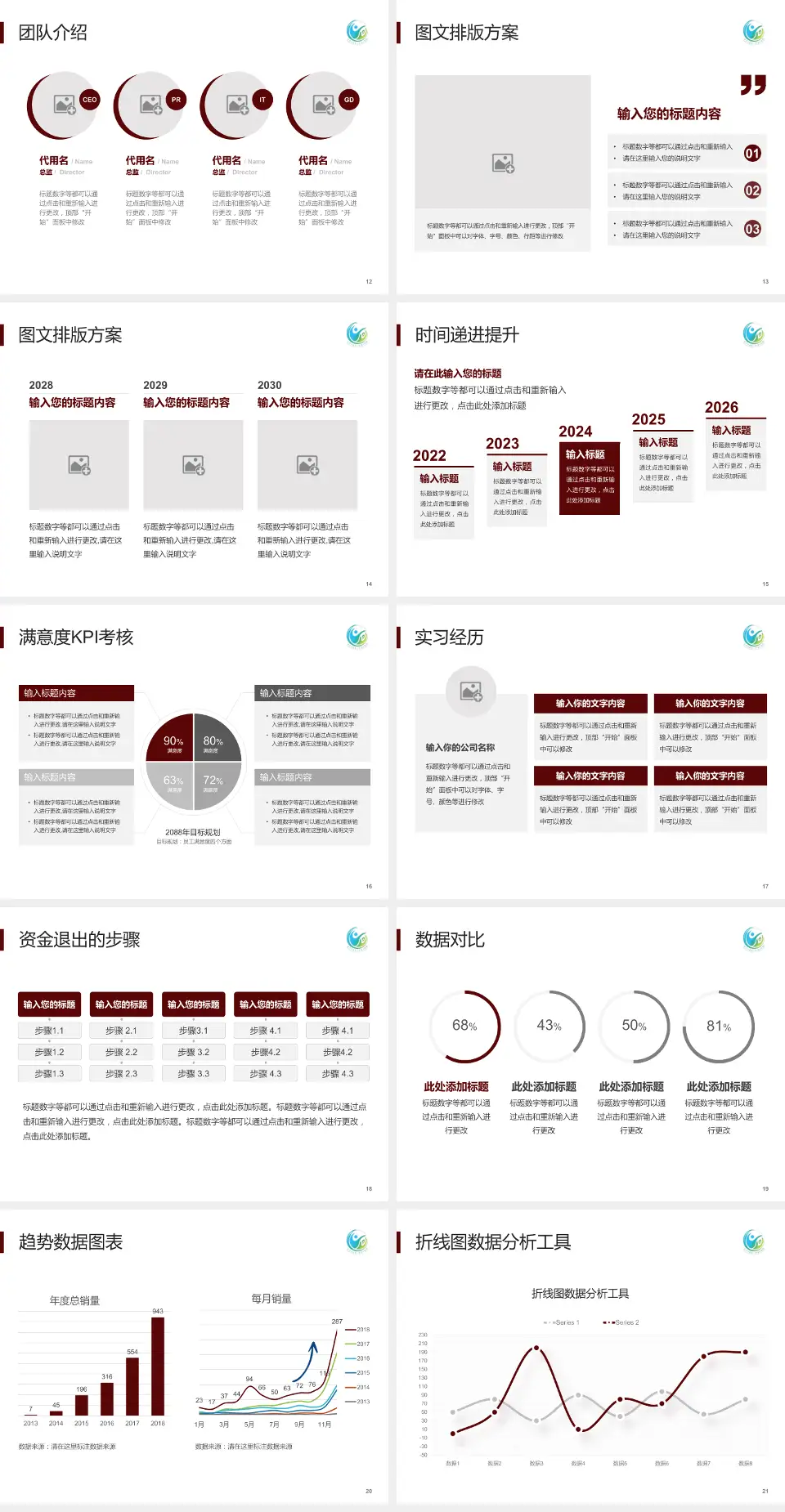 北京中医药大学房山医院培训与教育PPT模板4:3格式幻灯片预览图3