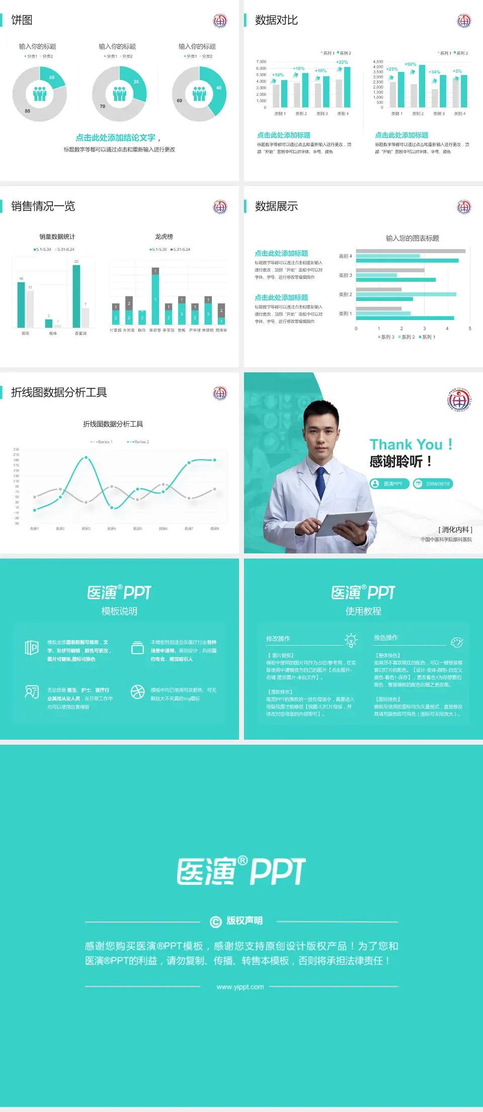 中国中医科学院眼科医院病例分享与讨论PPT模板4:3格式幻灯片预览图4