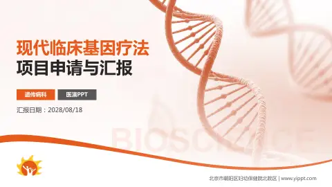 北京市朝阳区妇幼保健院北院区项目申请与汇报PPT模板