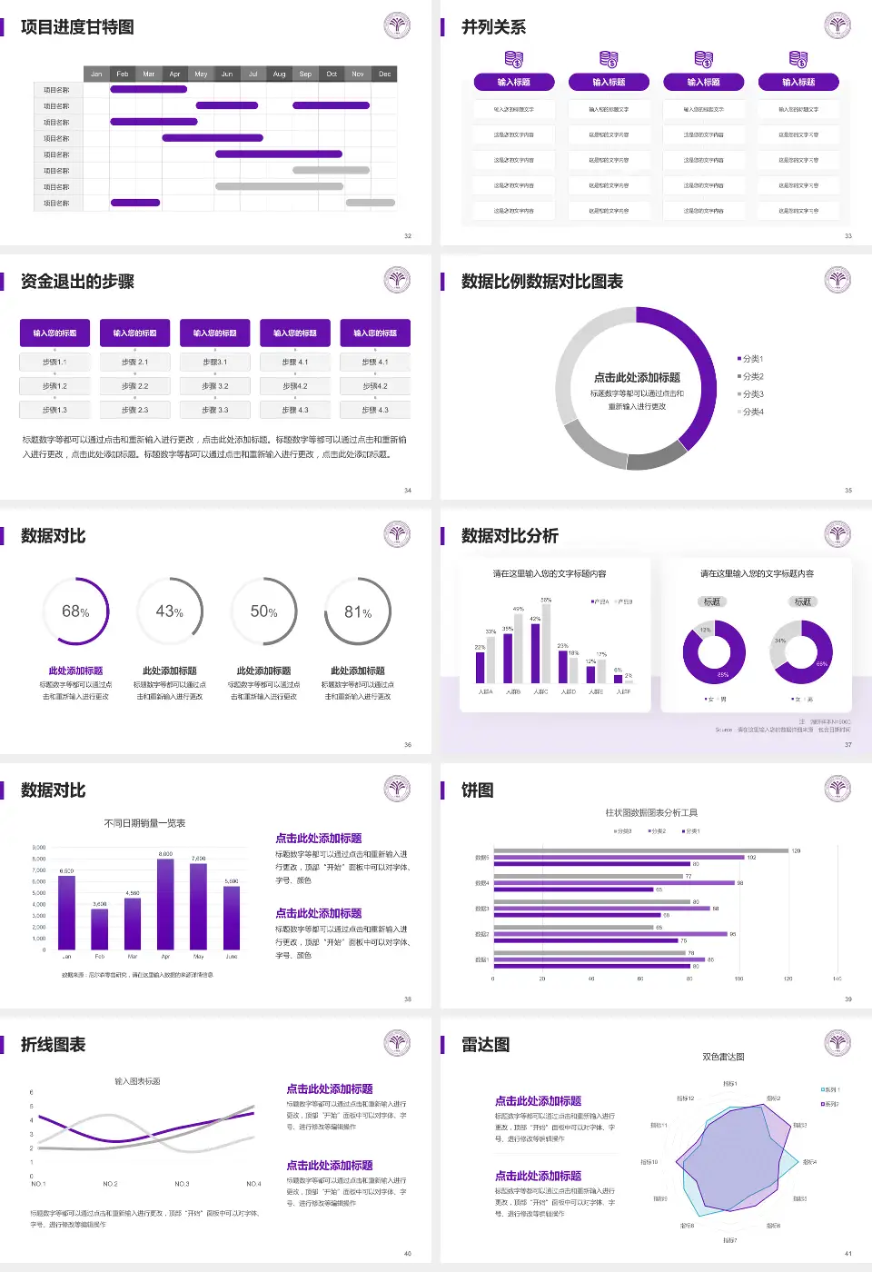 清华大学玉泉医院项目申请与汇报PPT模板16:9格式幻灯片预览图5