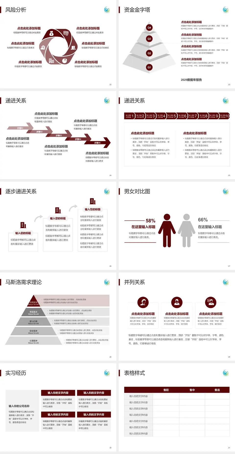 北京中医药大学房山医院项目申请与汇报PPT模板4:3格式幻灯片预览图4
