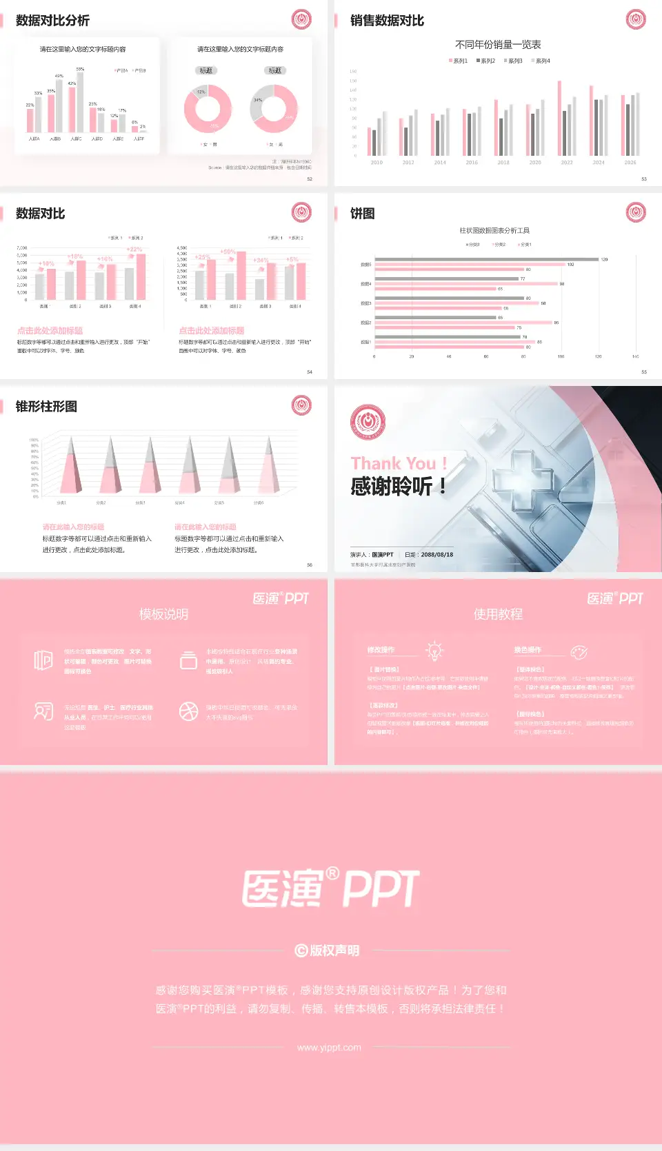 首都医科大学附属北京妇产医院医疗行业比赛专用PPT模板16:9格式幻灯片预览图7