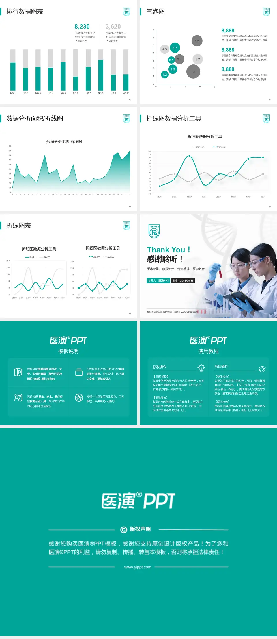 首都医科大学附属北京同仁医院科研成果展示PPT模板4:3格式幻灯片预览图6