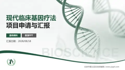 北京市顺义区妇幼保健院项目申请与汇报PPT模板