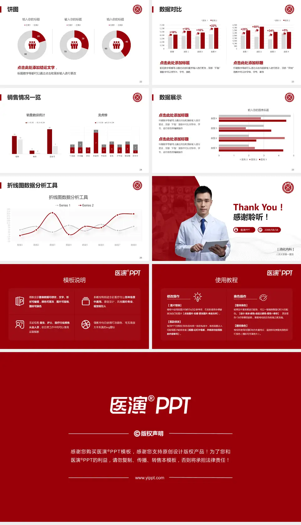 北京大学第一医院病例分享与讨论PPT模板16:9格式幻灯片预览图4