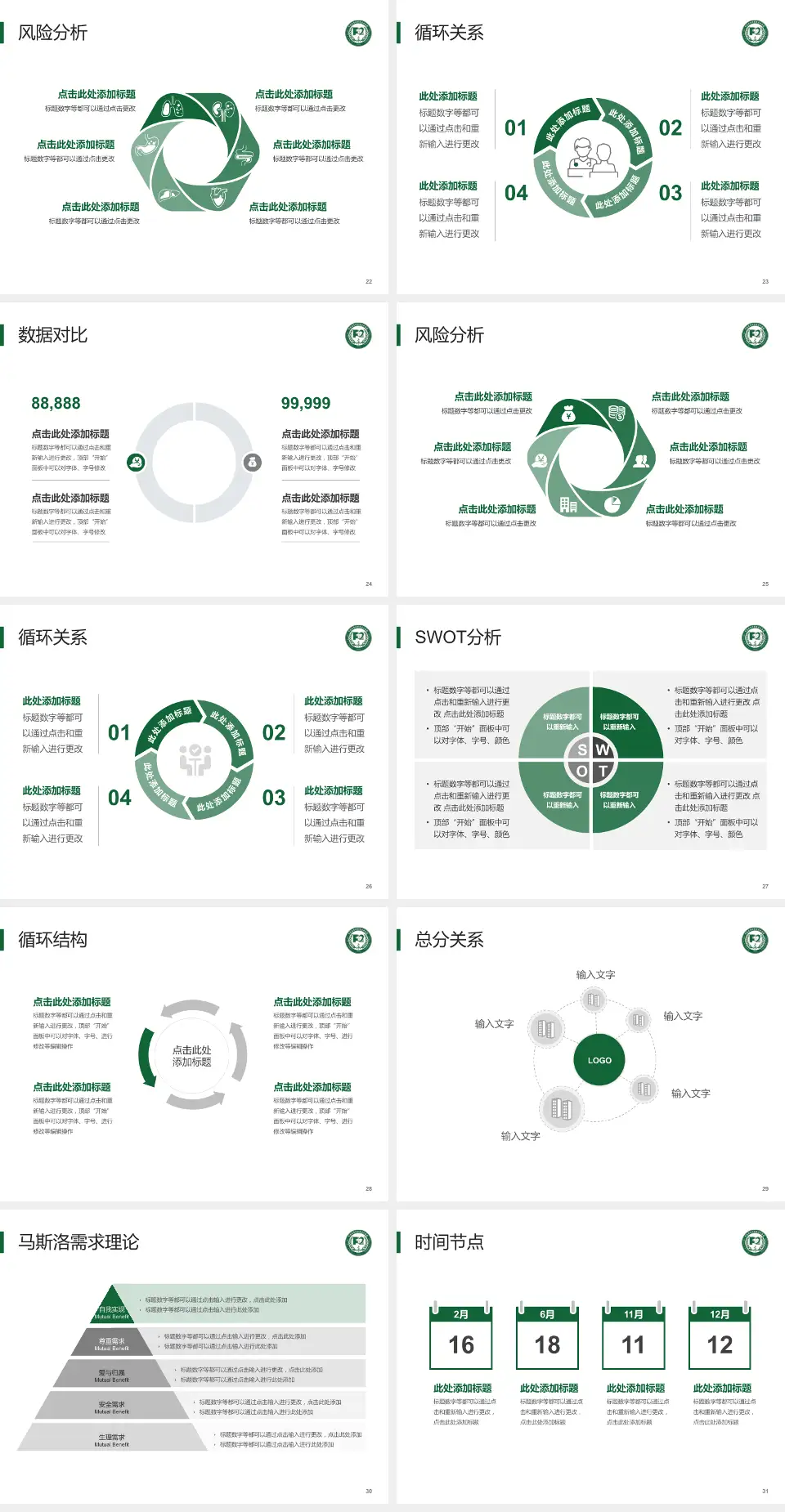 中国医学科学院阜外医院科研成果展示PPT模板4:3格式幻灯片预览图4