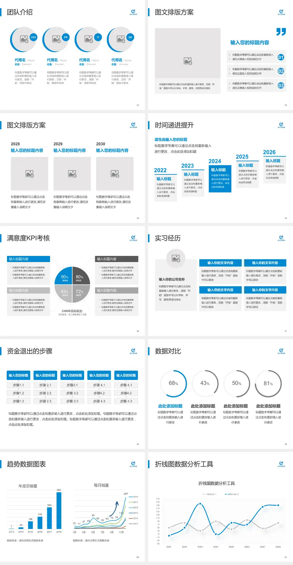 中国医科大学航空总医院培训与教育PPT模板4:3格式幻灯片预览图3