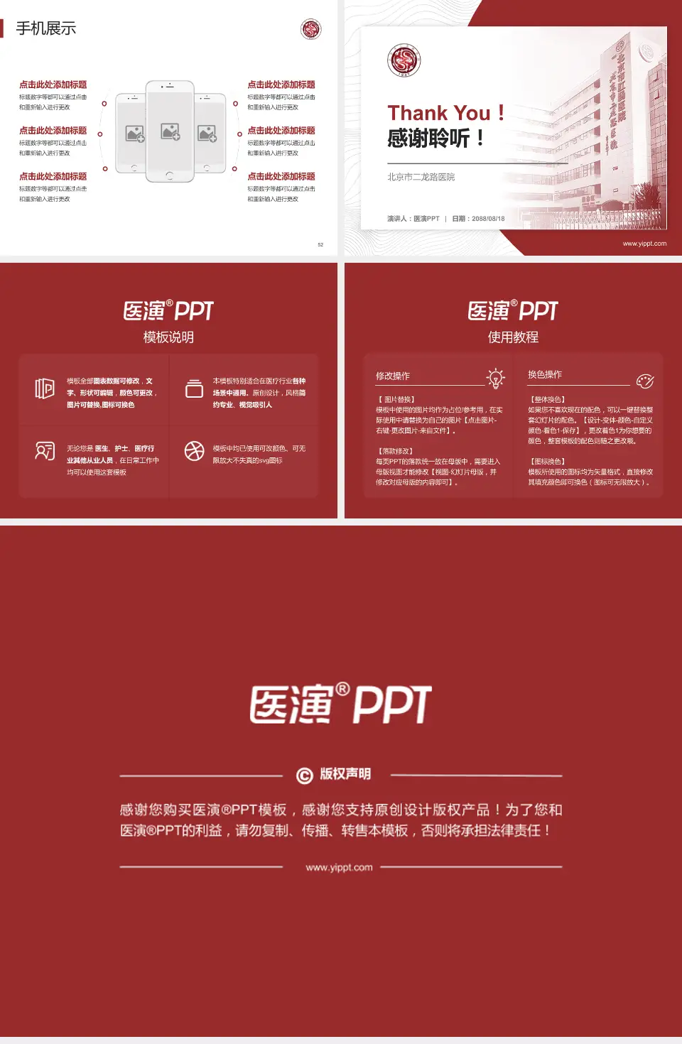 北京市二龙路医院医院管理报告PPT模板4:3格式幻灯片预览图7