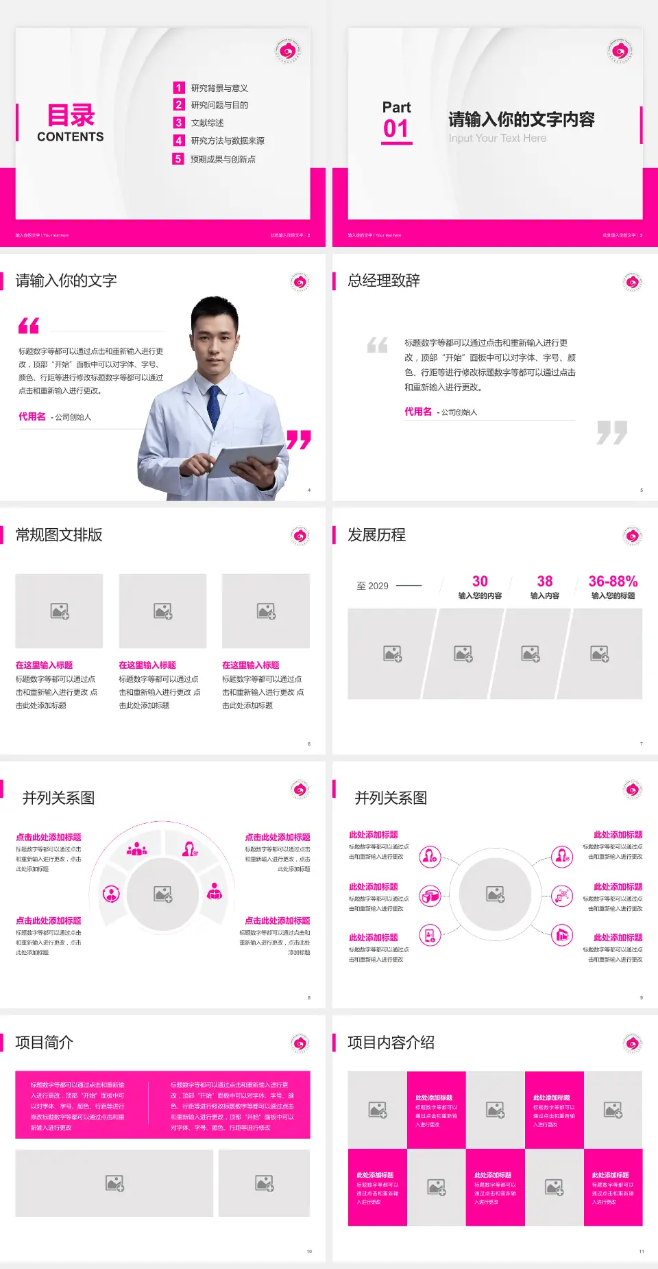 北京市通州区妇幼保健院医院管理报告PPT模板4:3格式幻灯片预览图2